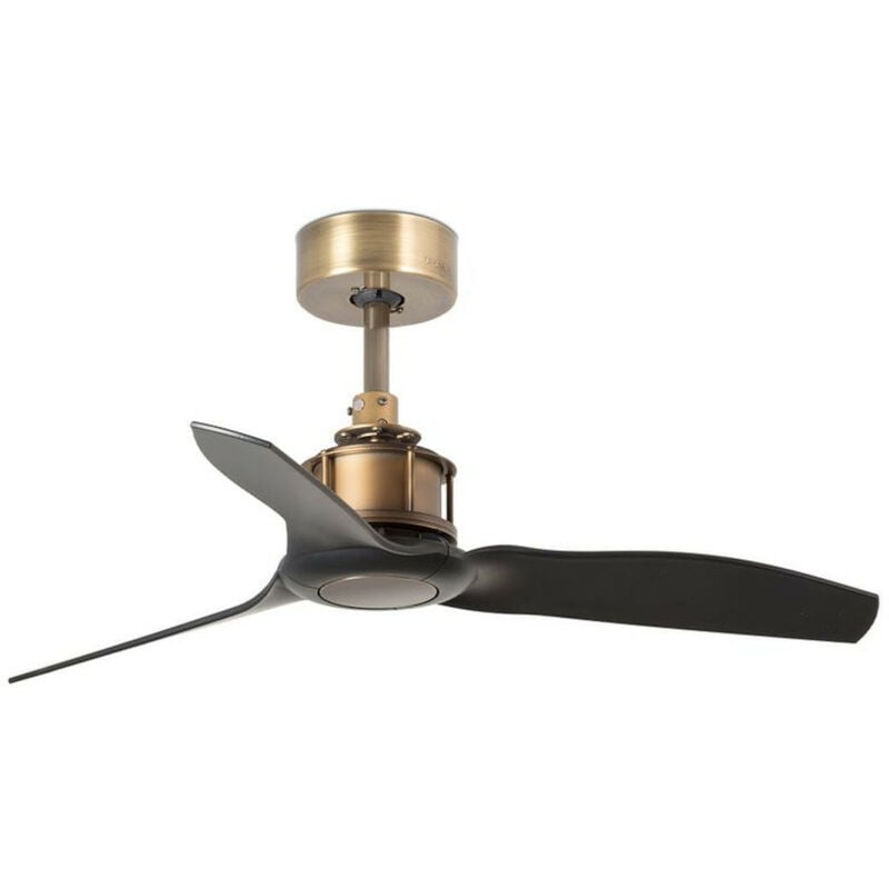 Faro Barcelona - Ventilateur de plafond dc Just Fan xs Laiton / Noir