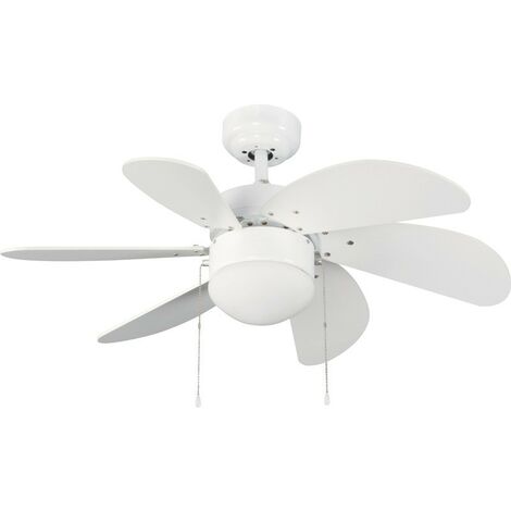 Ventola 6 pale 76cm - Tabit bianco CRISTALREDORD 85-790-06-100