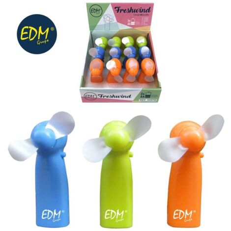 Ventola a batteria Funny Colors 2xaa non inclusa Modelli assortiti EDM Colors