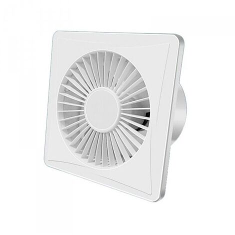 Ventola Aspirazione Bagno Da Muro o Soffitto 200X200mm Foro 150mm Profondità 104mm 18W 230V 50Hz 155m³/h 35dB