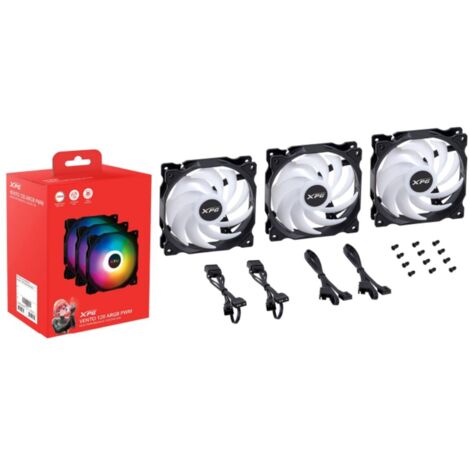 Ventola da Case XPG VENTO 120 ARGB PWM Ø 12 cm (3 Unità)