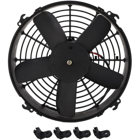 Ventola di raffreddamento elettrica per condensatore AC da 330 mm, 24 V 160 W, a cinque pale, per radiatore di condizionamento dell'aria di autobus e camion.
