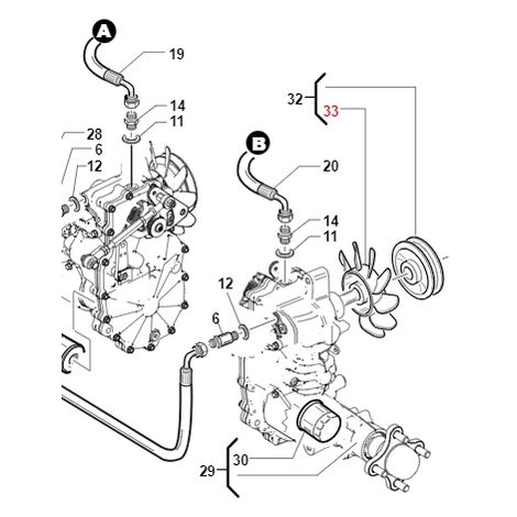 Ventola per transaxel Hydrogear TURBOZ ORIGINALE GIANNI FERRARI 00.55.00.0011