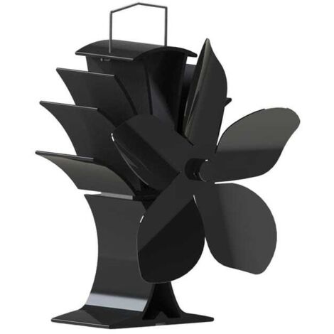 Ventola per una migliore distribuzione del calore 5 pale Nero