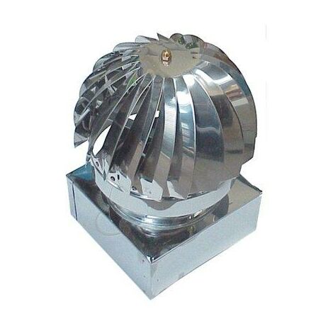 Ventolino girevole base quadra inox aisi 304 cm 27x27 Zincogroup