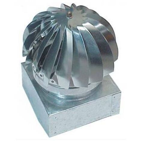 VENTOLINO GIREVOLE BASE QUADRA ZINCATO