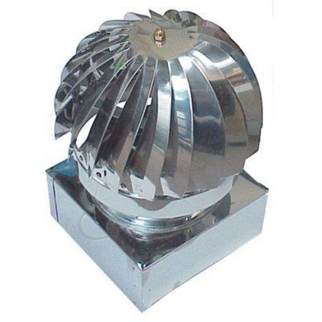 VENTOLINO GIREVOLE BASE QUADRA ZINCATO