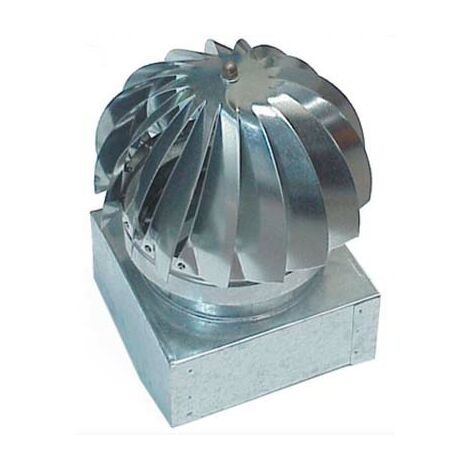 Ventolino girevole base quadra zincato cm 37x37 Zincogroup