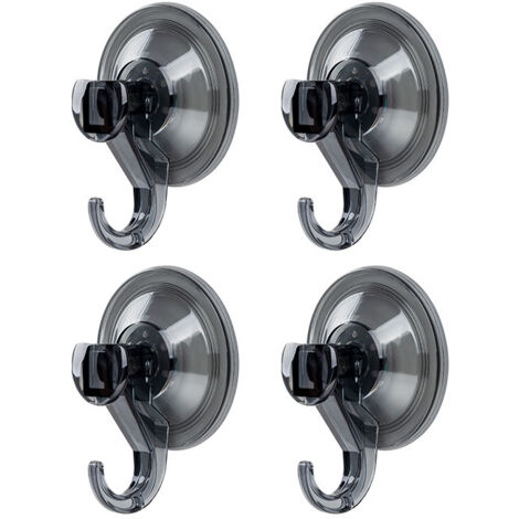 Ventosa con gancho, ventosa de alta calidad, ideal para acampar y para el coche, toallero perfecto, sin necesidad de taladrar, montaje en pared, no deja marcas, gancho resistente para baño y cocina, 4