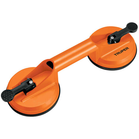 Ventosa de aluminio para vidrio - 2 copas - Ø 12 cm