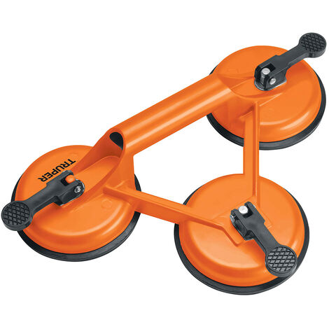 Ventosa de aluminio para vidrio - 3 copas - Ø 12 cm