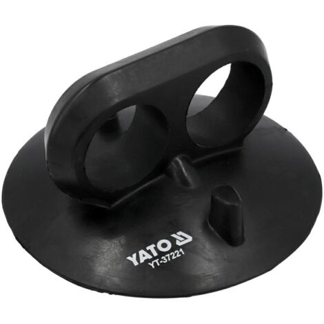 Ventosa de goma para azulejos, marca Yato, modelo YT-37235, ideal para manipulación segura de superficies lisas, diámetro 125 mm, capacidad de carga 60 kg, cuerpo de aluminio resistente