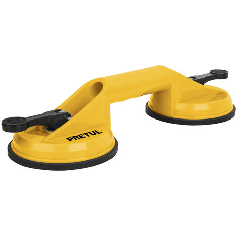 Ventosa de plástico para vidrio - 2 copas - Ø 12 cm