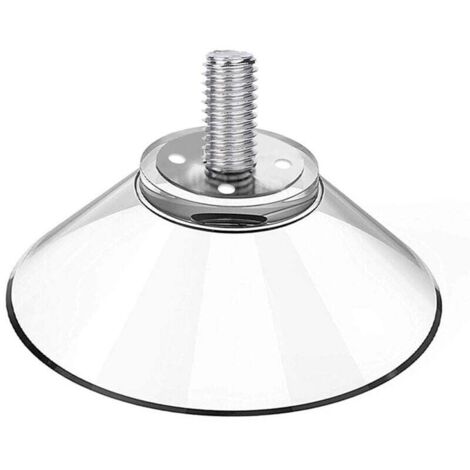 Ventosa KZQ con tornillo, paquete de 6 ventosas roscadas transparentes de 41 mm, extrafuerte de plástico PVC para colgar cortinas, ideal para RV, ventanas, baños y furgonetas.