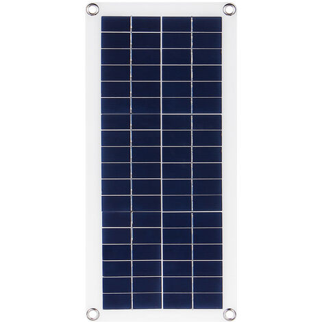 Pannello Solare 30W Doppio DC USB Monocristallino Flessibile Caricatore  Portatile 42 x 19 cm per Campeggio Manta