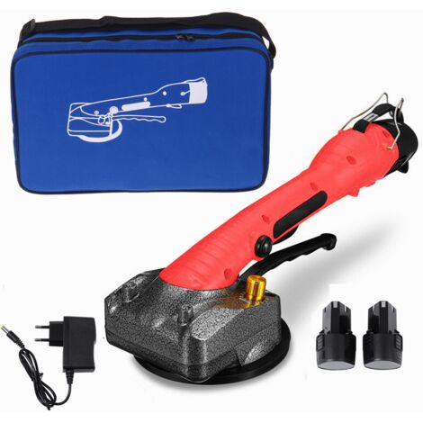 DRILLPRO Ventosa per piastrelle 1000 W Livellatrice automatica 2 batterie Vibratore elettrico Utensili per piastrellisti 40 kg max. LAVENTE