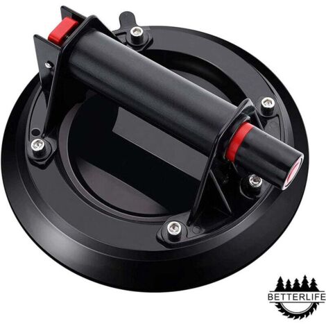 Ventosa Ulisem - Betterlife Capacidad de carga hasta 110 kg Ventosa profesional Ventosas de vacío Ventosa de vidrio para transportar ventanas, azulejos y platos (1 ud.) BETTERLIFE