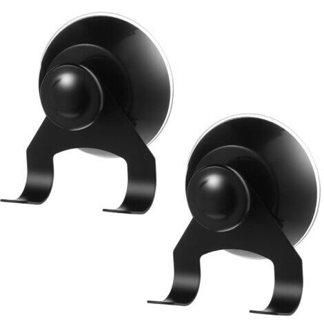 Ventose per doccia - set da 2, in acciaio inox e silicone, riutilizzabili, adatte per bagni e cucine, installazione senza foratura.