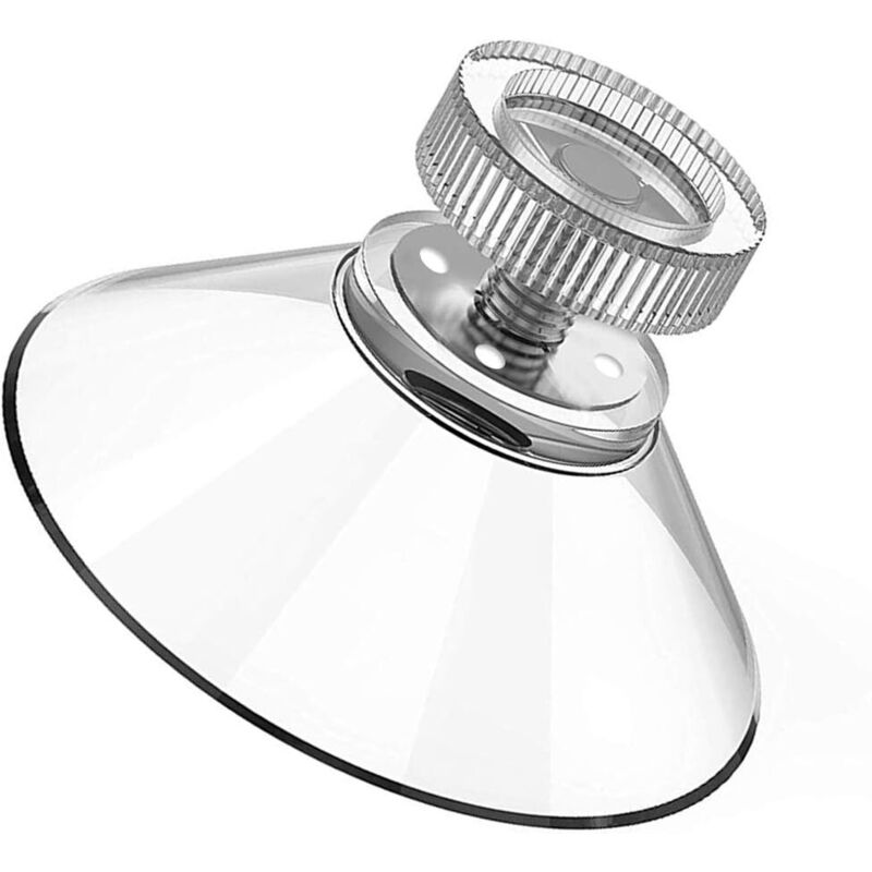 Ventouse Ø 40mm, 8 PCS Ventouses M4 Threads Stainless Steel, Ventouses avec écrou moleté Clair pour fenêtre de Voiture, Porte-Brosse à Dents, étagère