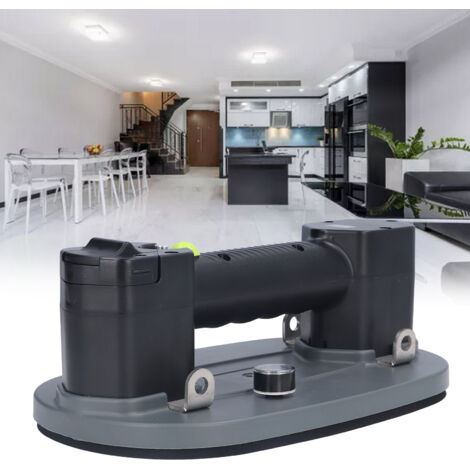 Ventouse à vide électrique 375lbs capacité maximale pour levage vitre bois métal avec 2 batteries lithium rechargeables et kit accessoires complet