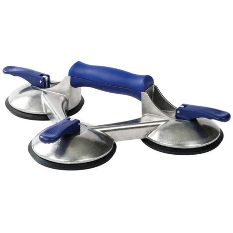 Ventouse BOHLE, triple VERIBOR blue line, capacite de charge 100 kg