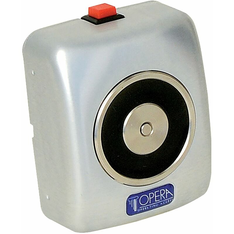 Ventouse incendie 24V 50kg gris aluminium - OPERA - 19002
