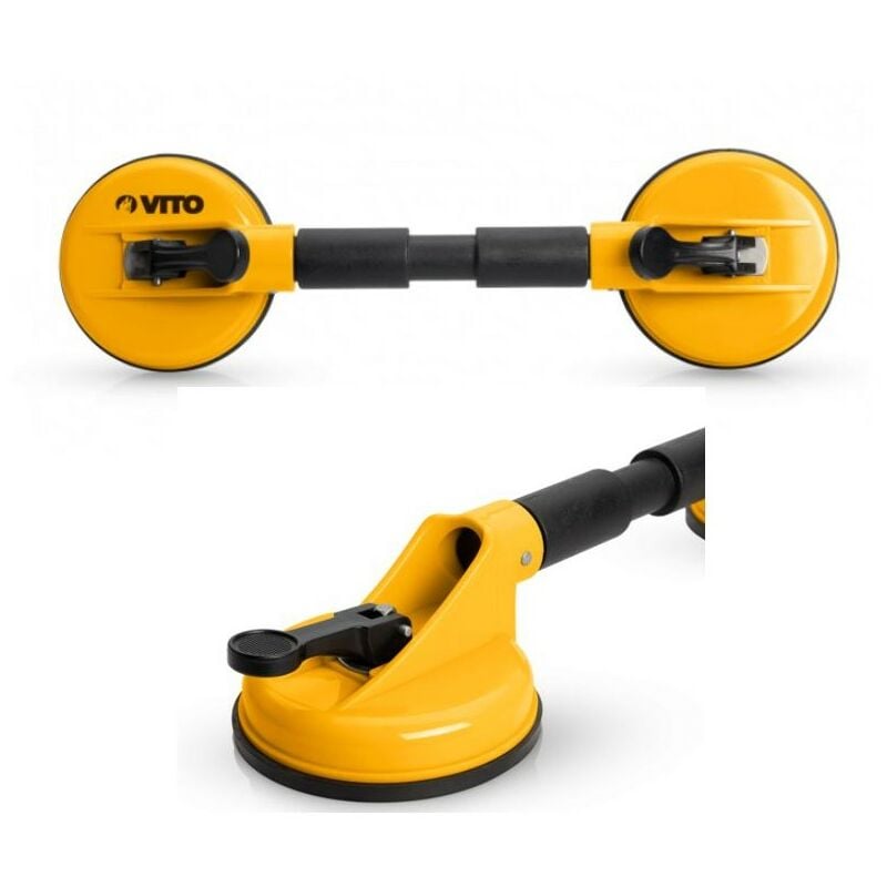 Ventouse de carrelage Double ø 115 mm Levage 80 Kg Longueur 41cm Vito