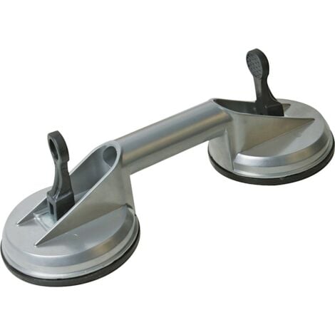 Ventouse double en aluminium, qualité Expert 100 kg - 456945 - Silverline