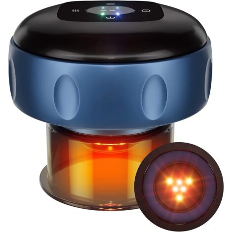ventouse Electrique  12 Niveaux - Bleu, Thrapie De Ventouses  Cellulite Sous Vide Lectrique Pour Le Corps Avec Soulagement De La Pression En Un Cl