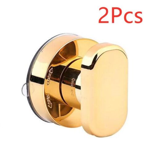 Ventouse Forte Tirer Poignées, Poignée De Porte  Ventouse, Porte De Salle De Bain Porte En Verre Tirer Poignée Boutons - or (