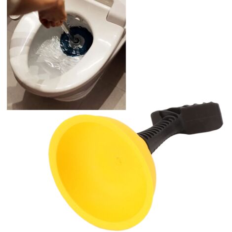 Ventouse Mini Plunger Type 2 de drainage pour toilette douche et lavabo avec manche anti-glissement et silicone