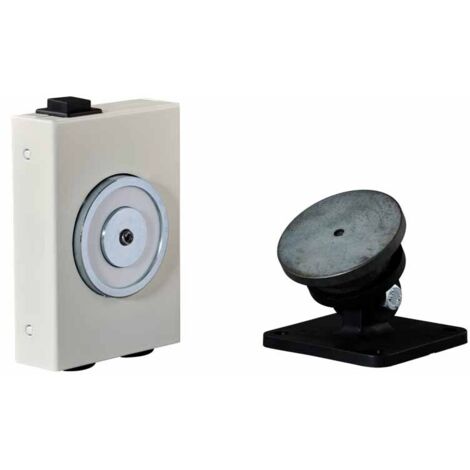 Ventouse murale 50kg pour maintien porte ouverte 24V standard PERJES VEM4550BCI24CPA