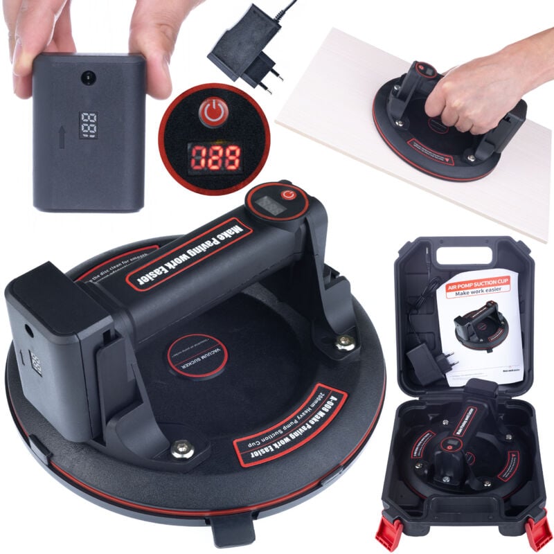 Ventosa aspirante senza fili per il trasferimento di piastrelle con display digitale