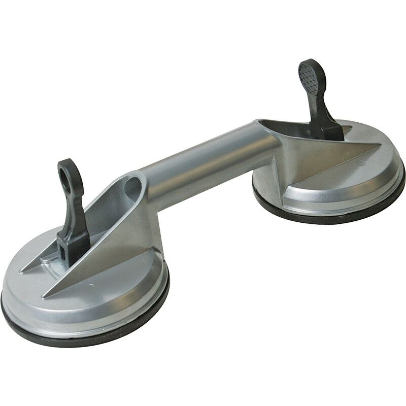 Ventouse aluminium double Silverline 456945