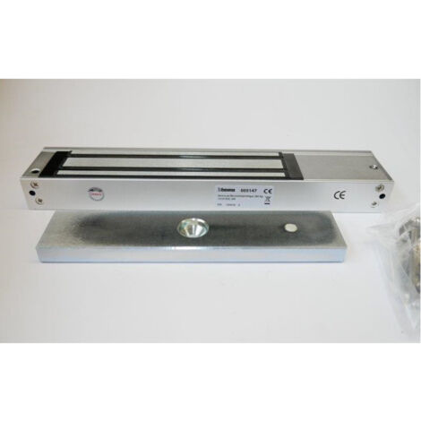 Ventouse standard 280kg en applique 12-24 Vcc 250x43x25mm pour verrouillage de porte Bticino