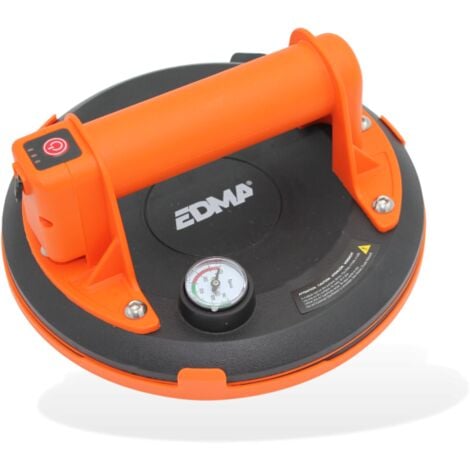 Ventouse sur batterie électrique - Charge maxi 130 Kg - EDMA OUTILLAGE - 269455