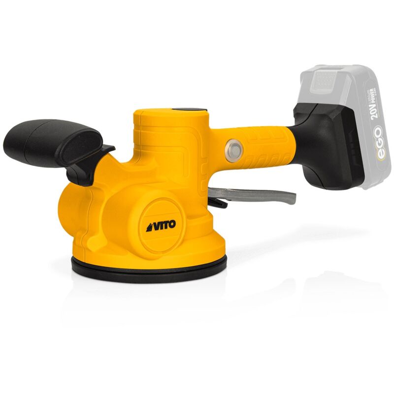 Ventouse vibrante carrelage sans fil 20V 130mm Charge 50Kg 6 vitesses VITO
