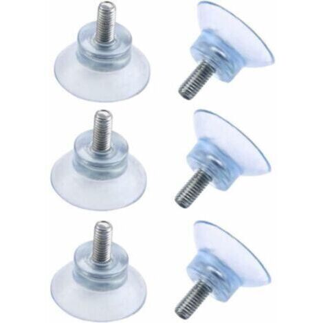 Ventouses Ø 30 mm avec Filetage M6x15mm ，6Pcs