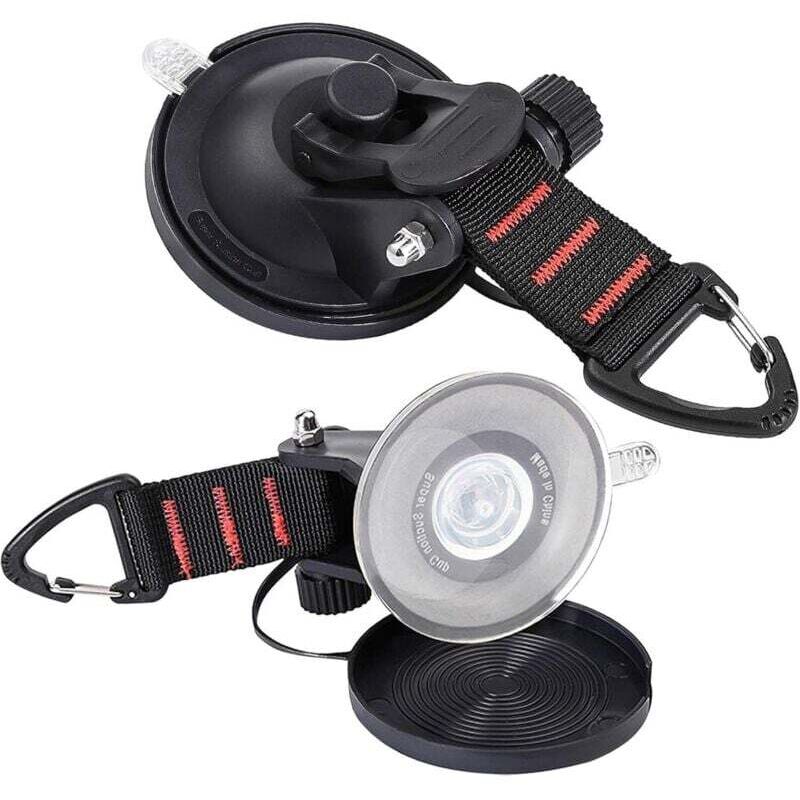 Image of Ventouses Crochets Lourds 2 Pièces pour Voiture Camping Car SUV Bateau Auvent Tente Fenêtre