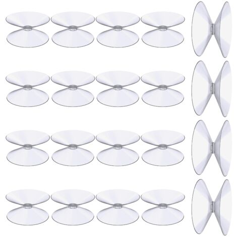 Ventouses à Visser Extra Fortes - 8 Pièces 41mm Transparentes - Pour Fenêtre, Salle De Bain, Camping-Car - Fixation Sans Perçage