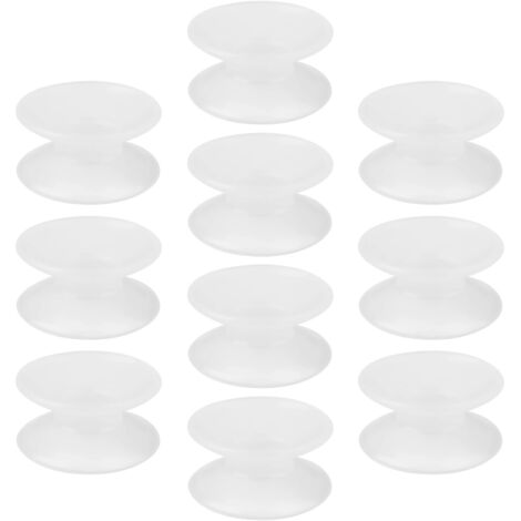 Ventouses Double face en Silicone, 10 pièces, pour Aquarium en verre