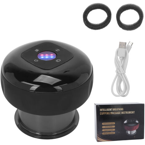 Ventouses Électriques Massage Thérapeutique Intelligent pour Soulager Douleurs Professionnel Noir