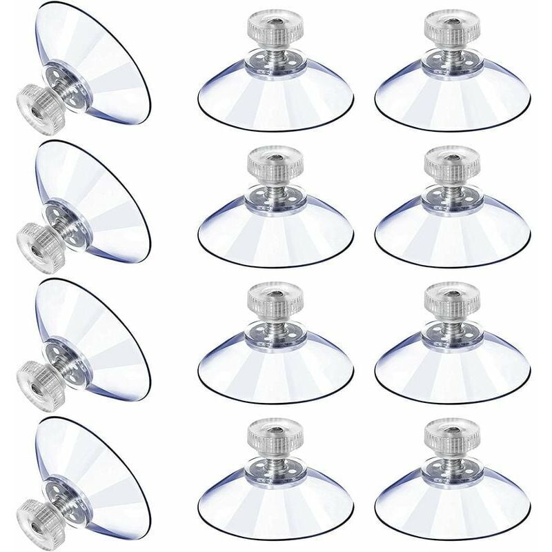 Ventouses en Plastique Ventouse Anti-Collision Transparente en Caoutchouc Vis crou en Mtal Ventouse Solide en PVC Transparent Remplacement avec crou