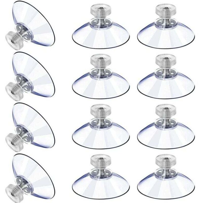 Ventouses en Plastique Ventouse Anti-Collision Transparente en Caoutchouc Vis Écrou en Métal Ventouse Solide en PVC Transparent Remplacement avec