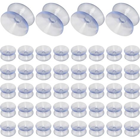 ventouses en silicone transparentes double face de 20 mm