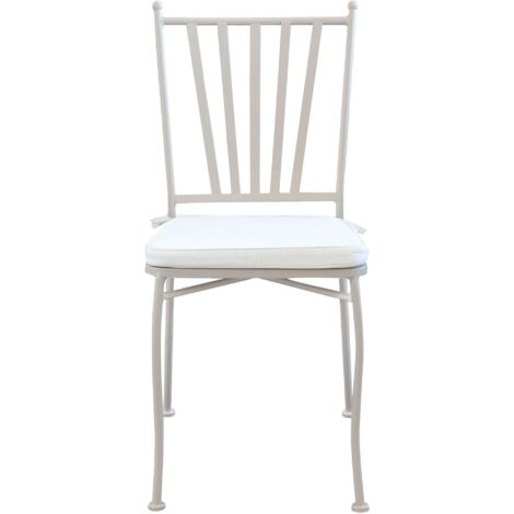 VENTUS - sedia da giardino in acciaio completa di cuscino