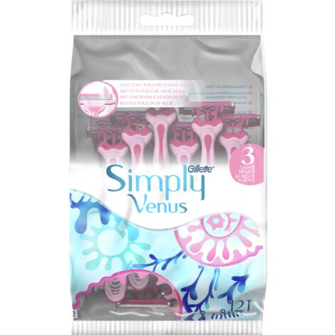 Venus Gillette Simply Venus 3: 12 rasoi, rasatura perfetta