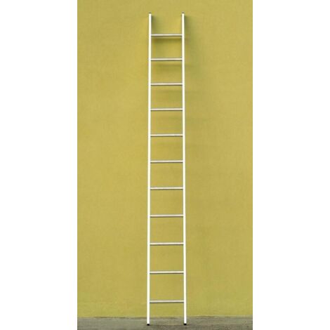 INFERRAMENTA Venus scala in alluminio da appoggio 8 gradini 250 cm 4,50 kg con piedi antisdrucciolo