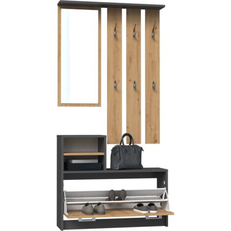 Vera VERA ANTHRACITE ARTISAN Kleiderschrank