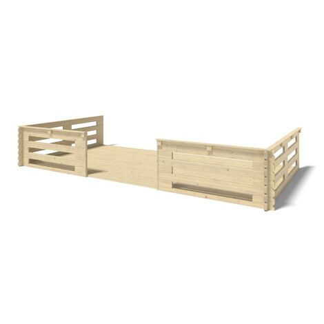 Veranda - 18 m2 - 6m x 3m - colore: naturale - DOM558